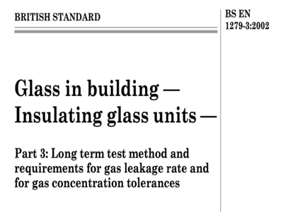 bs en1279 part3 long term test method and requirements for gas leakage rate and for gas concentration tolerances